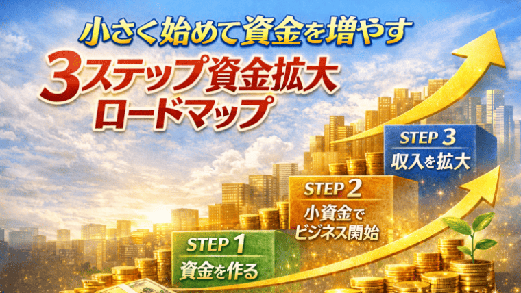 小さく始めて資金を増やす3ステップ資金拡大ロードマップ― 実践者向け設計ガイド ―