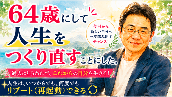 64歳、人生をもう一度つくり直すことにしました。