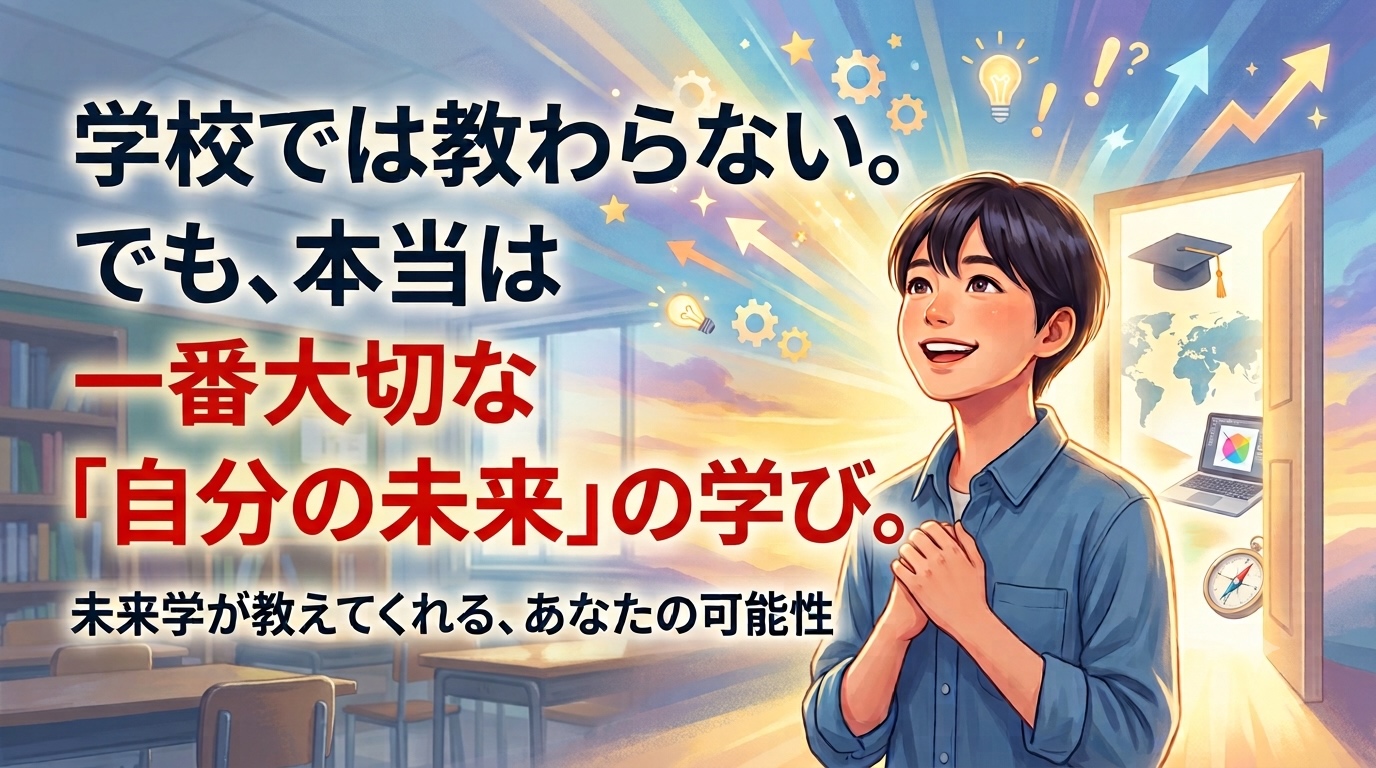 学校では教わらない、でも本当は一番大切な「自分の未来」の学び